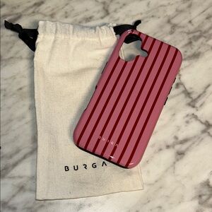 BURGA Red Striped Phone Case